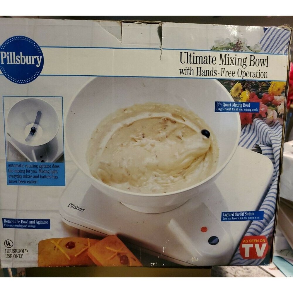 Pillsbury Electronic Mixing Bowl 3.5 Quart Bowl Hands free Ultimate TESTED